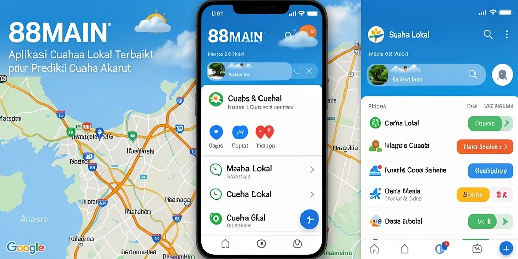 Tampilan antarmuka aplikasi 88MAIN yang informatif dan menarik.