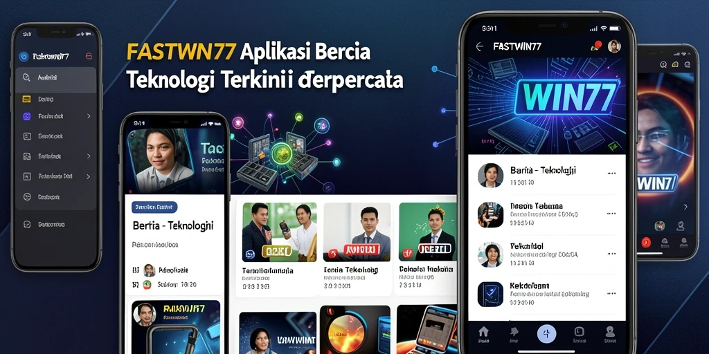 Antarmuka aplikasi FASTWIN77 yang modern dan informatif.