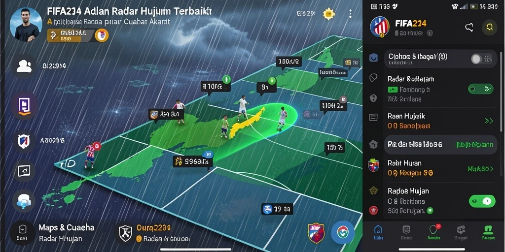 Tampilan aplikasi <strong>FIFA234</strong> menampilkan radar hujan yang akurat dan informatif.