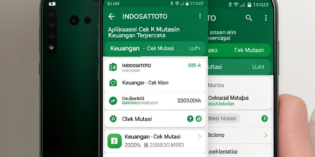Antarmuka aplikasi INDOSATTOTO untuk cek mutasi keuangan yang sederhana dan efektif.