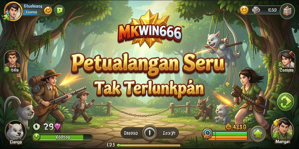 Tampilan antarmuka MKWIN666 yang menarik selama gameplay.