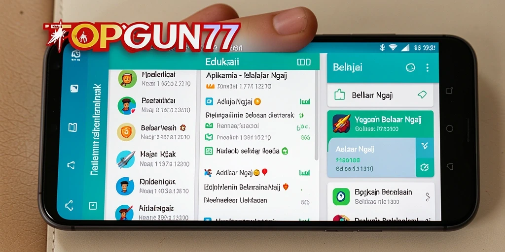 Tampilan antarmuka modern dan ramah pengguna dari TOPGUN77.