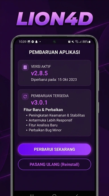 Riwayat Versi Aplikasi lion4d untuk Pengguna Android